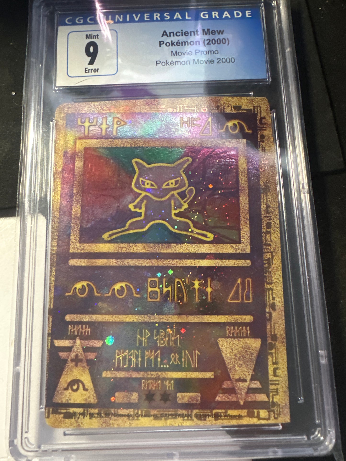 Ancient Mew - TWISTED MISCUT ERROR - CGC MINT 9 promo