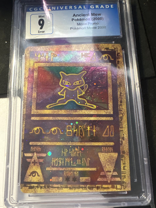 Ancient Mew - TWISTED MISCUT ERROR - CGC MINT 9 promo