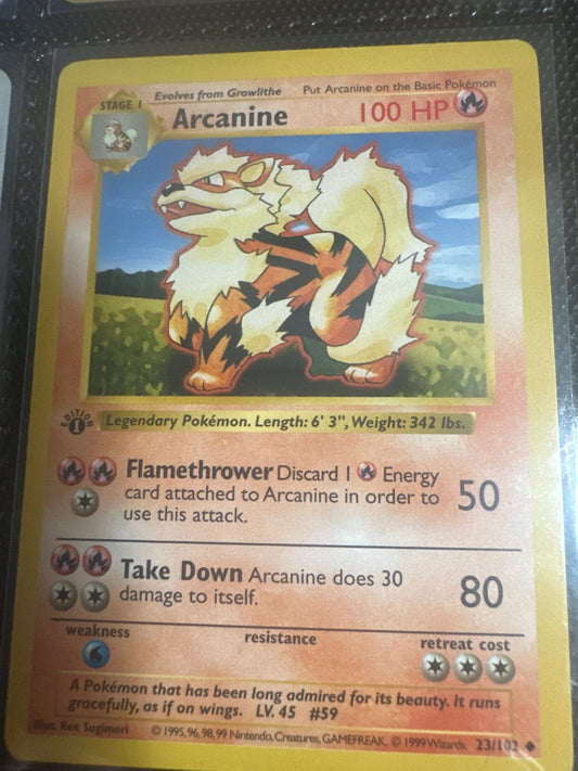Arcanine Shadowless First Edition