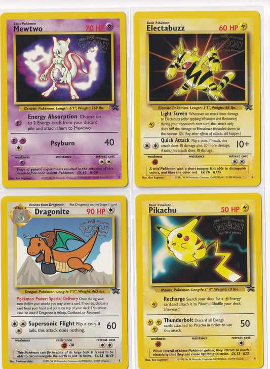 Pokemon The First Movie WotC Promos - Set of 4