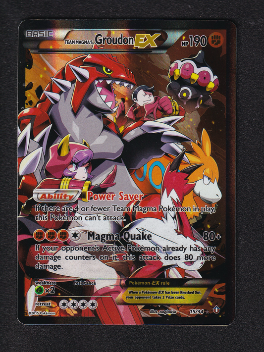 Team Magma's Groudon EX - Double Crisis Full Art